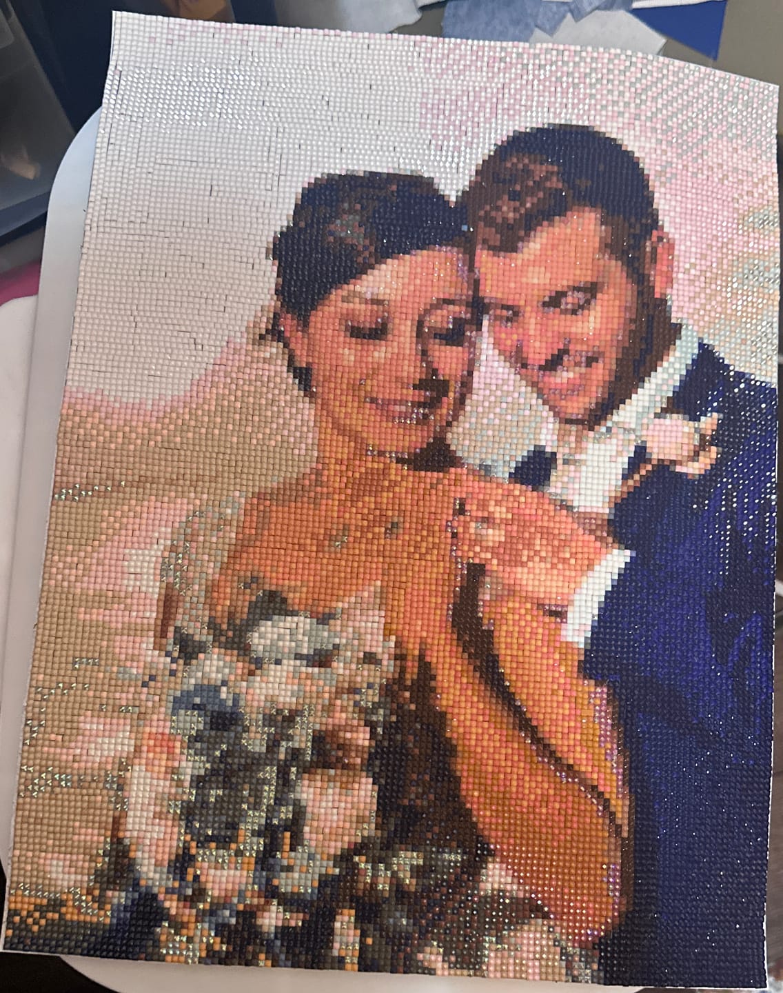 Customer photo review of Custom Diamond Painting Kit