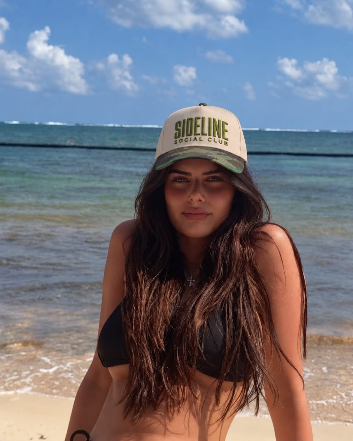 Customer photo review of Sideline Social Club Hat, Youth Sports Game Day Snapback