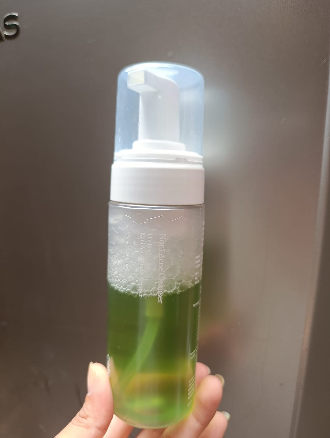 Customer photo review of The Real Noni Acne Bubble Cleanser