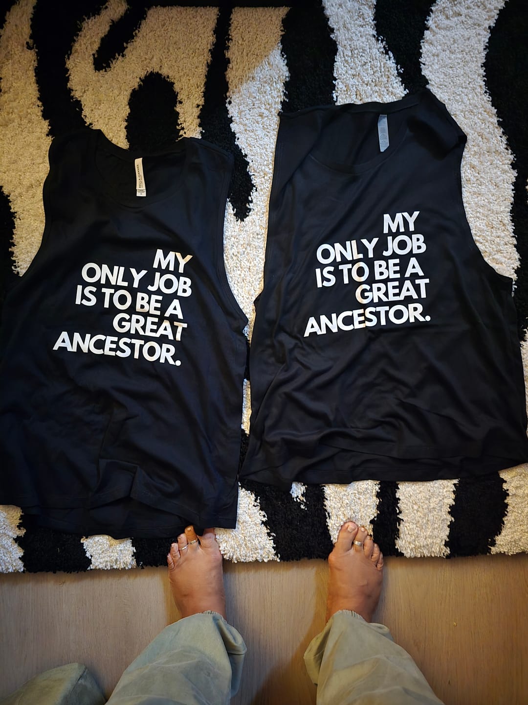 Customer photo review of Ancestor Women's Fest Tank