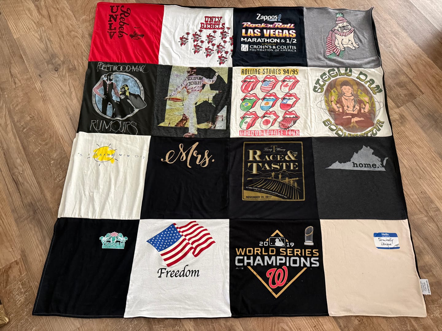 Customer photo review of Project Repat T-Shirt Quilt