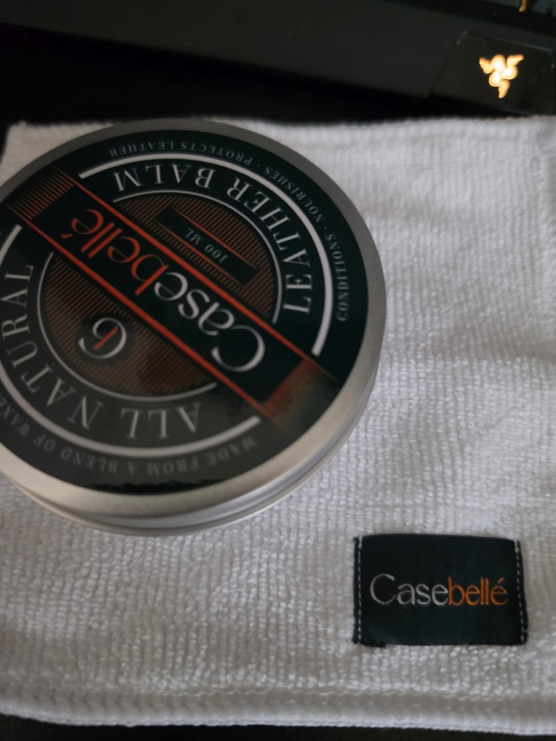 Customer photo review of All Natural Leather Care Balm