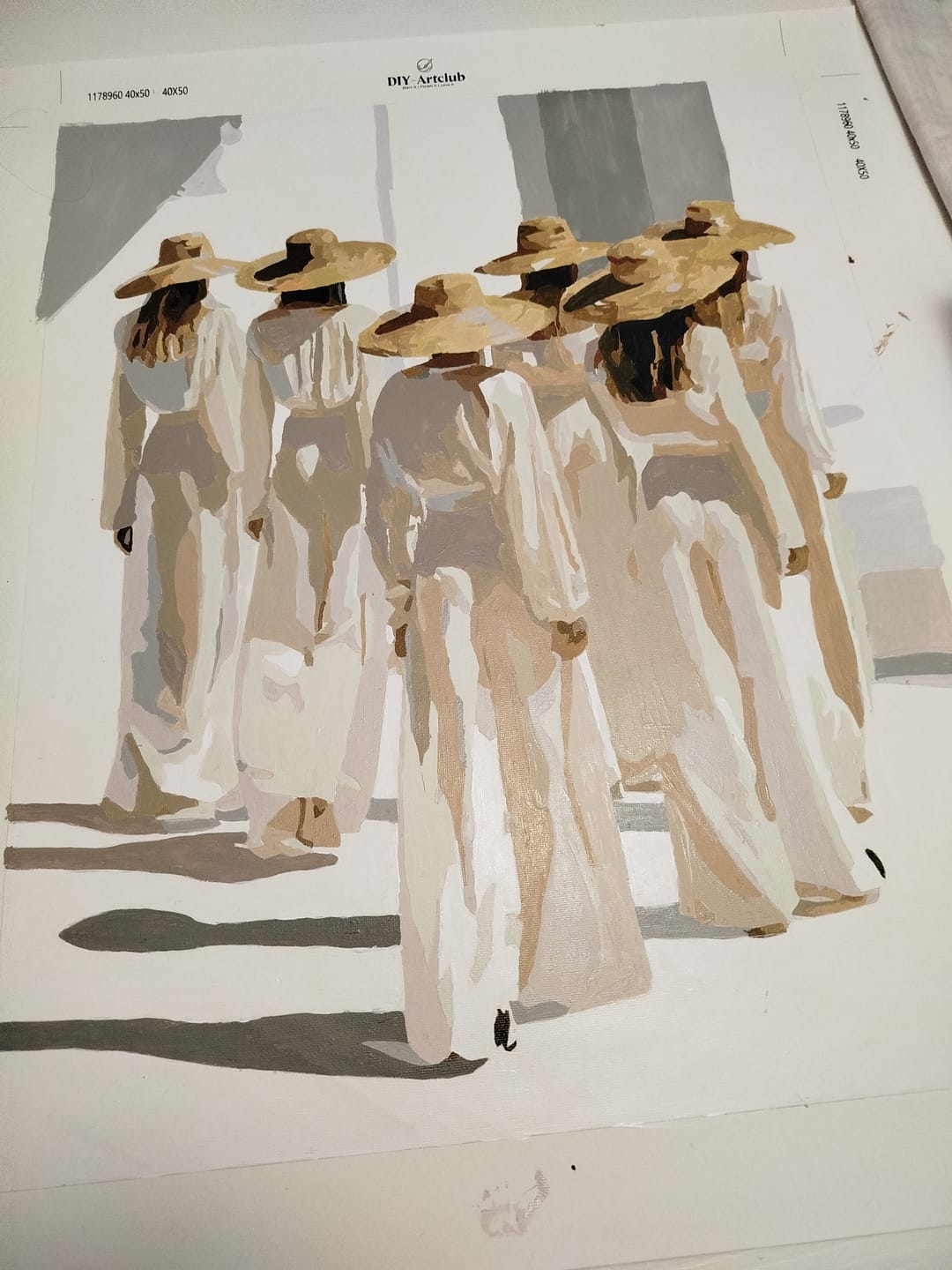 Customer photo review of Linen Society | Paint by Number