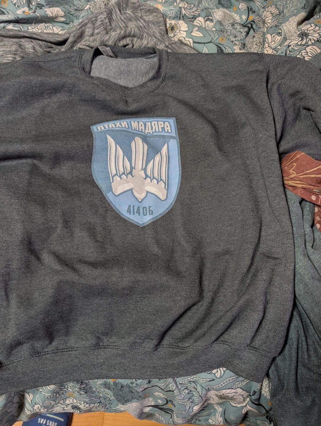 Customer photo review of Glory to Heroes Sweatshirt