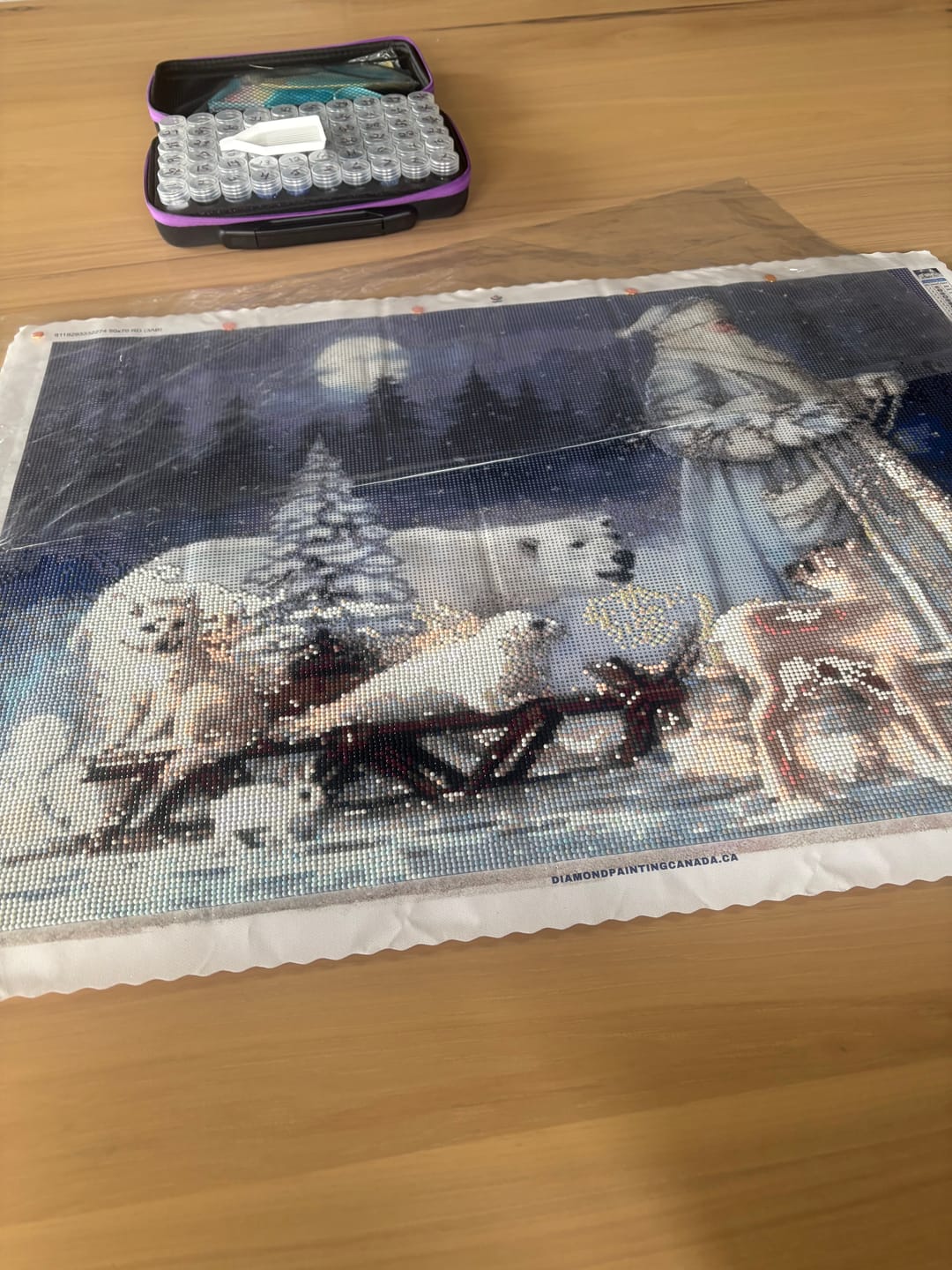 Customer photo review of Full Drill - 5D DIY Diamond Painting Kits Winter Christmas Santa Claus