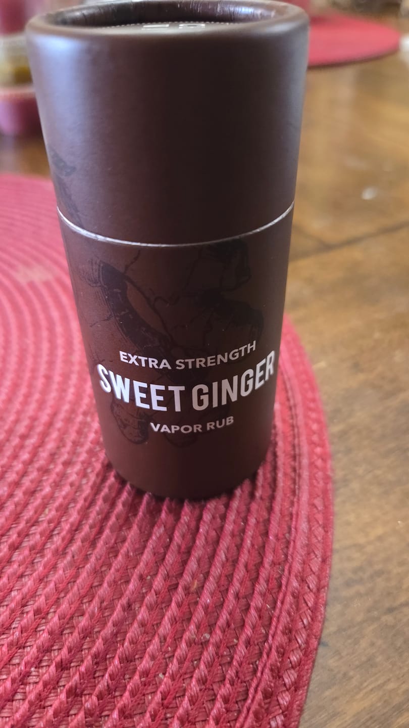 Customer photo review of Sweet Ginger Vapor Rub Stick