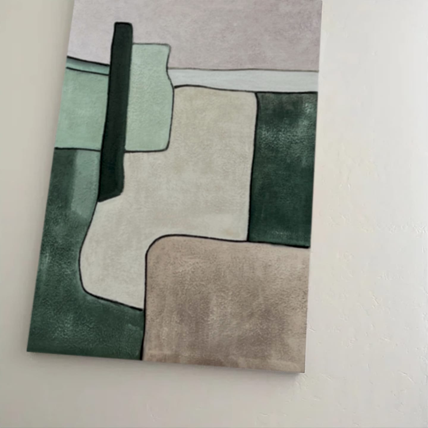 Customer photo review of Abstract Art Painting #WS453
