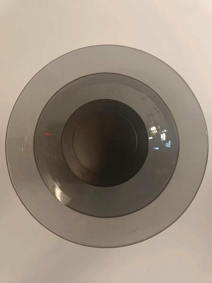 Customer photo review of Glass Disc Wall Light, Metal Frame, Wall Sconce, Integrated LED