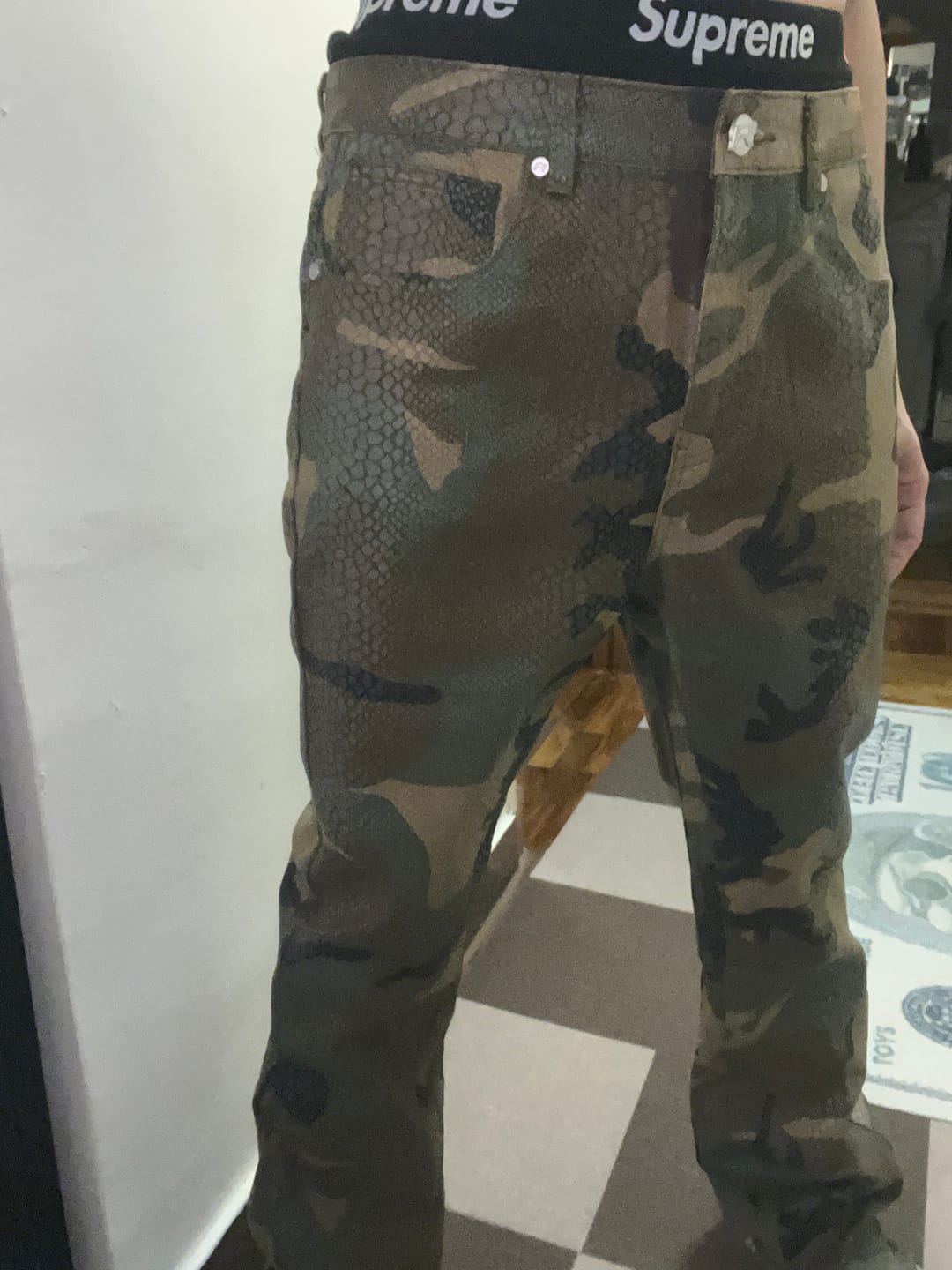 Customer photo review of Python Camo Denim