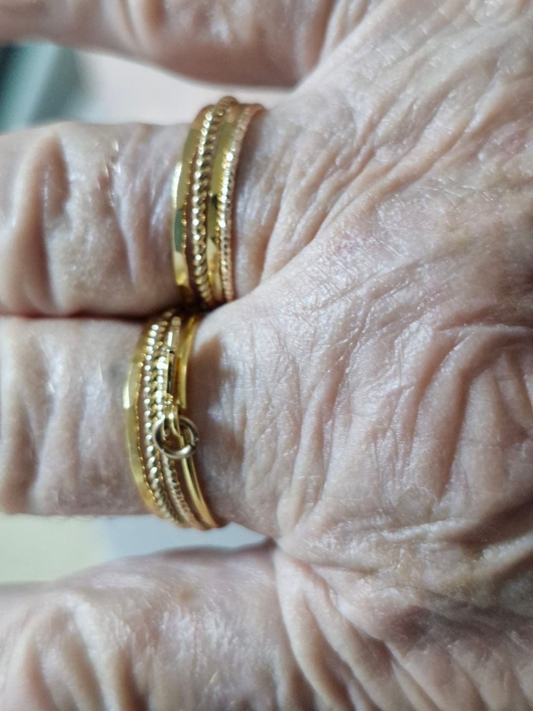Customer photo review of טבעת שילובים גולדפילד וכסף H