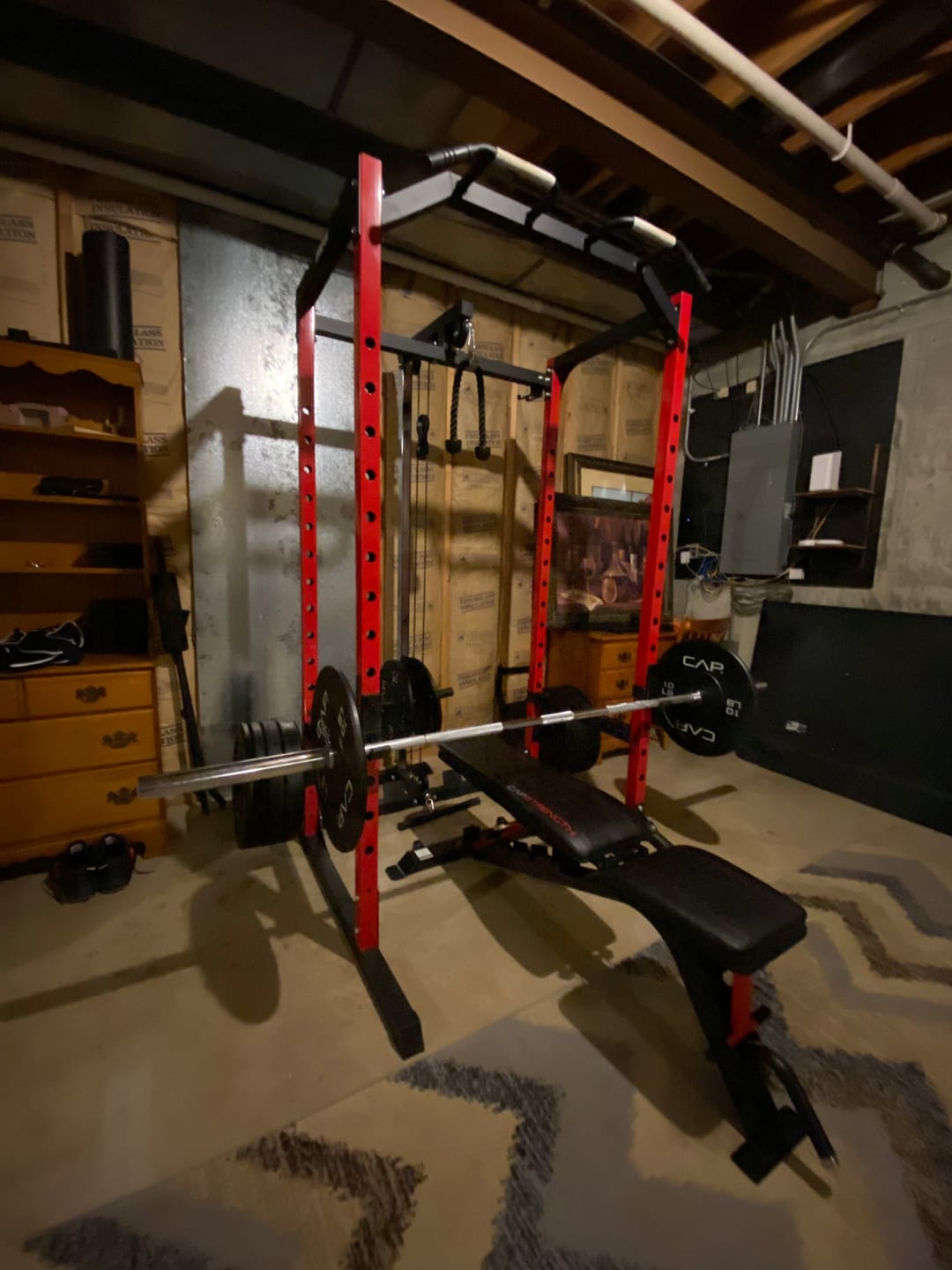 Customer photo review of EVOLPOW P2A Brute All-in-One Power Rack Home Gym - For Beginner