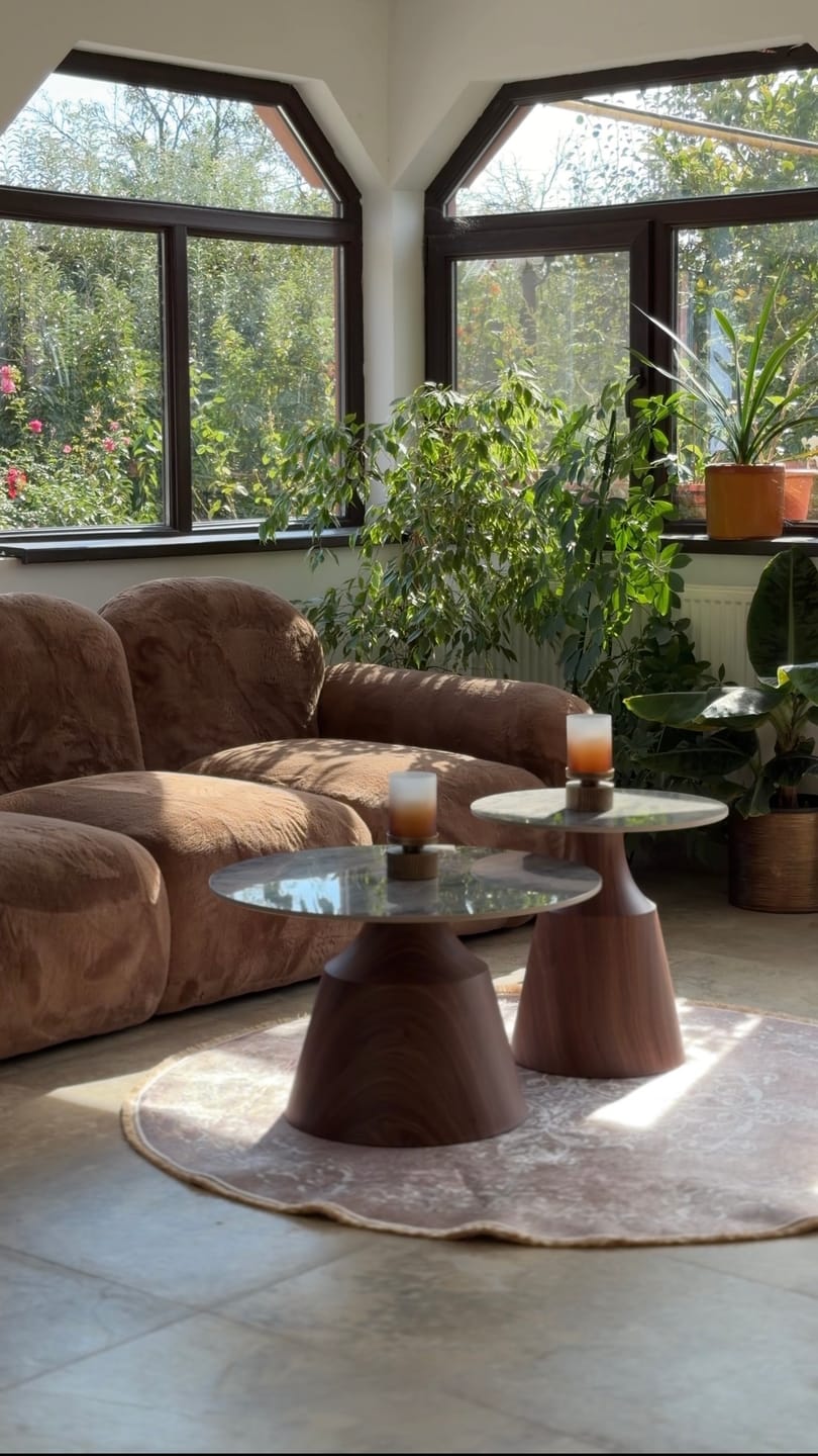 Customer photo review of Covor, 160x160 cm, forma rotunda, poliester, bej, ALN400616BJ12