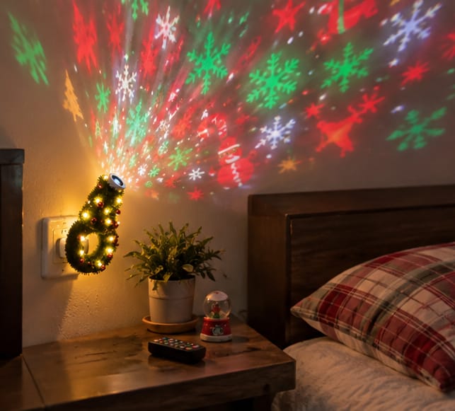 Customer photo review of Proyector Navideño USB