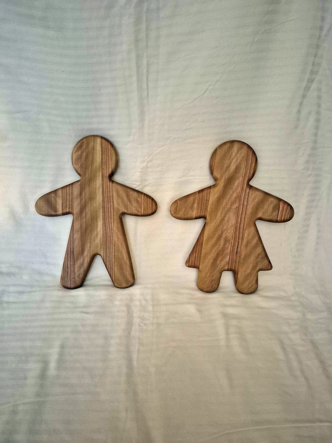 Customer photo review of 11X8.7" Gingerbread Man & Woman Acrylic Router Template Set [Limited Edition]