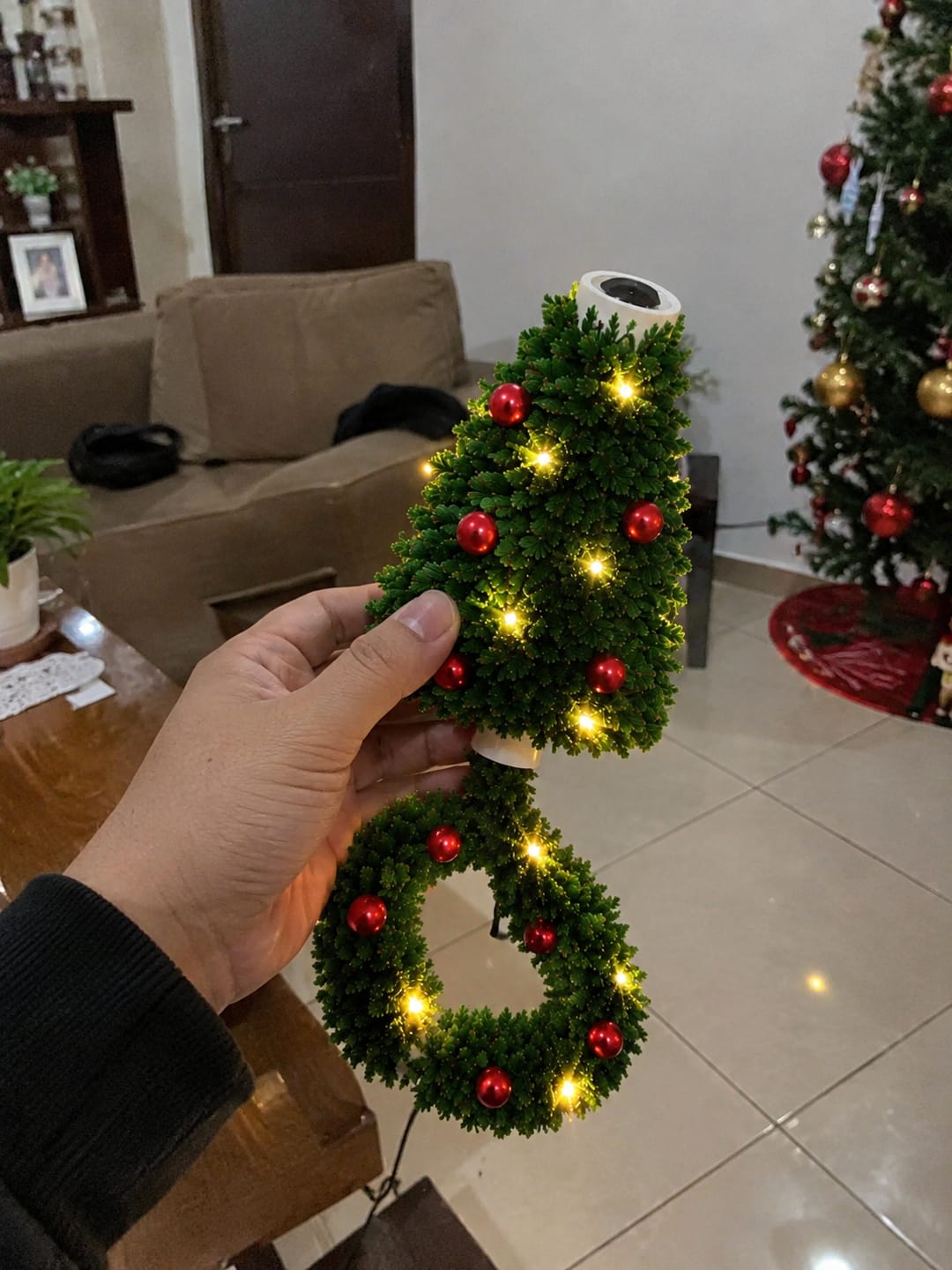 Customer photo review of Proyector Navideño USB