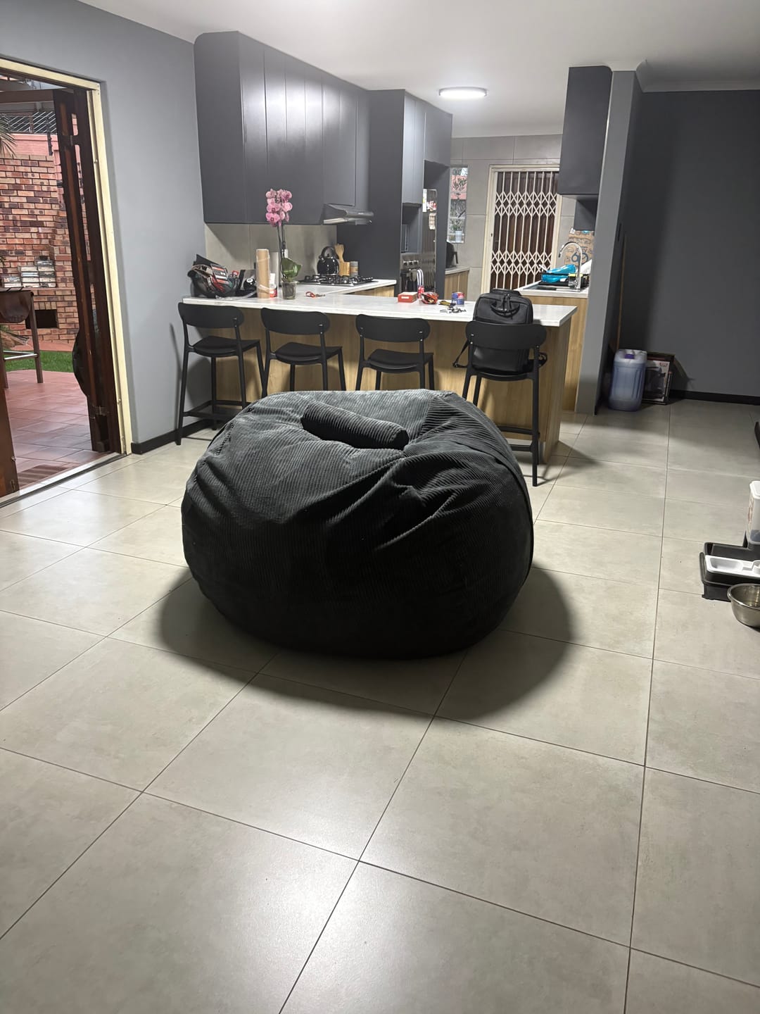 Customer photo review of Premium Large Bean Bag - 125cm x 80cm