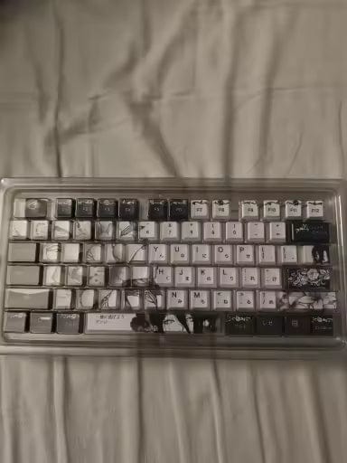 Customer photo review of Chainsaw Man Reze Keycaps - Black and White