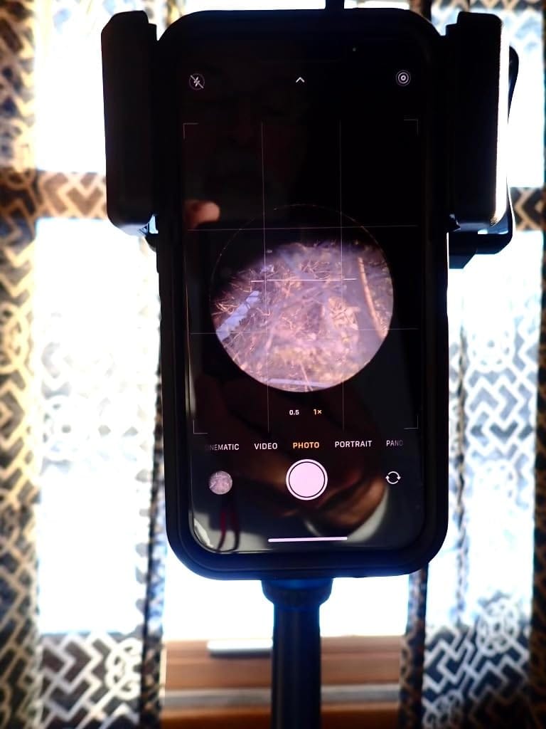 Customer photo review of Universal Optical Smartphone Adapter