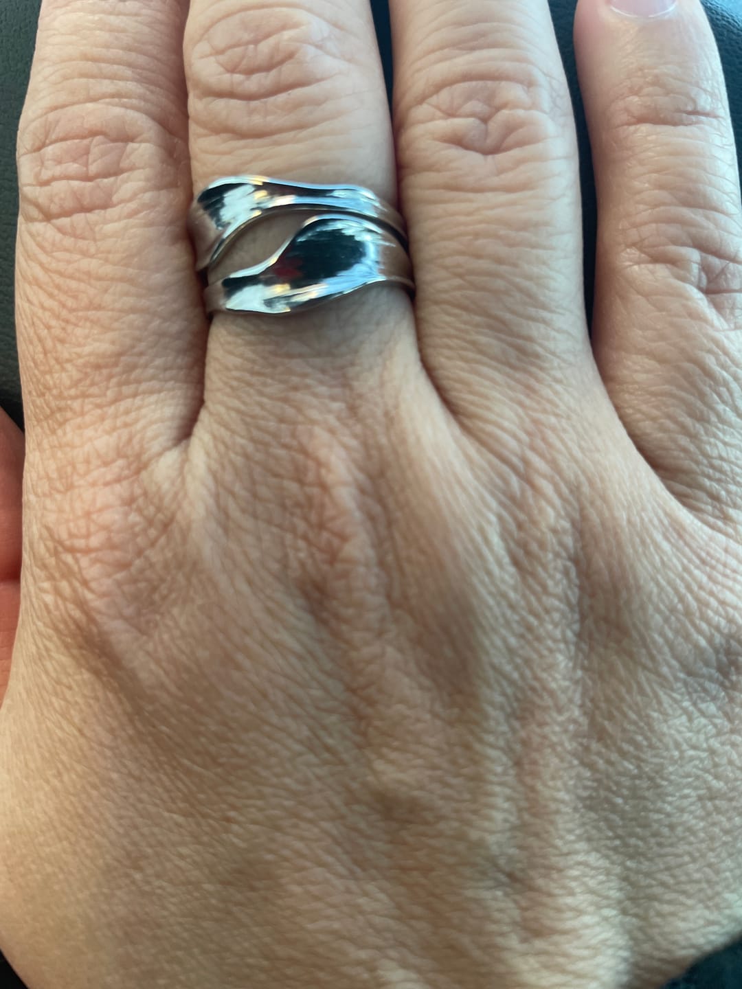 Customer photo review of Silver Penelope Ring