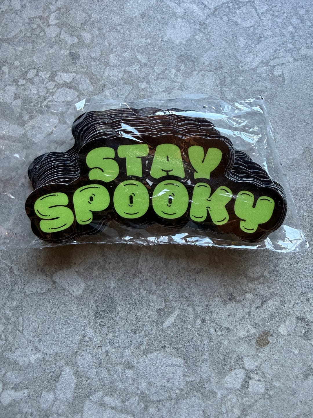 Customer photo review of Custom Die Cut Stickers - Premium Laminated White Vinyl
