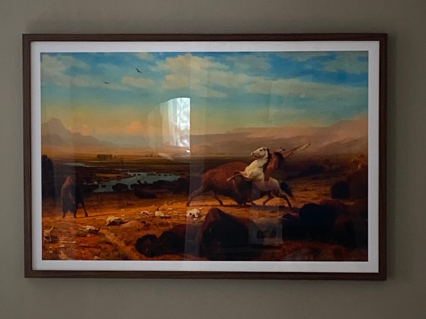 Customer photo review of The Last of the Buffalo (1888) by Albert Bierstadt