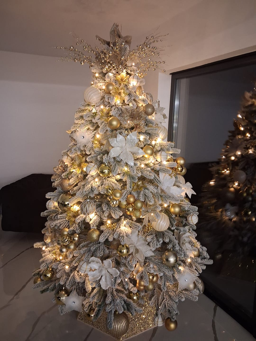 Customer photo review of Brad artificial de Crăciun Nordic, nins, 3D, 230 cm
