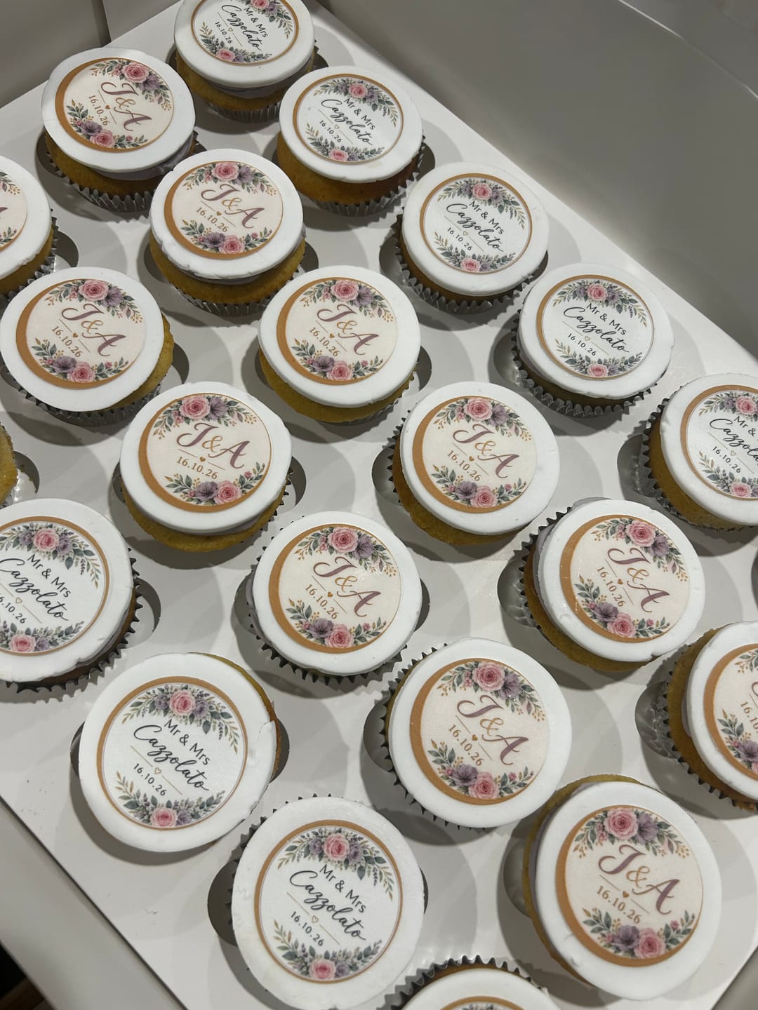 Customer photo review of 15 x 5 cm Pre-cut Standard Cupcake Custom Edible Icing Images
