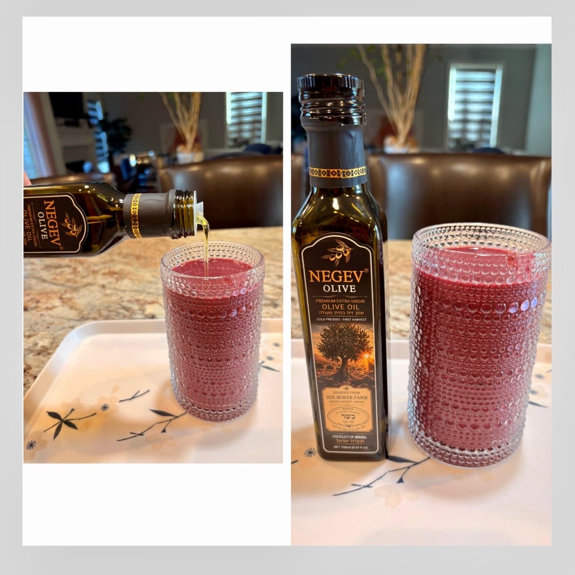 Customer photo review of NEGEV Israeli Extra Virgin Olive Oil כשר
