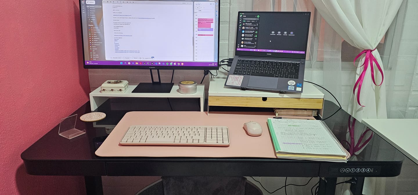Customer photo review of Escritorio Home Office Cosmo Eléctrico Negro
