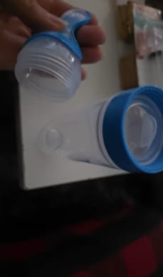 Customer photo review of Pekeyum™ · Biberón Cuchara de Silicona para Bebé | Papillas Sin Manchas