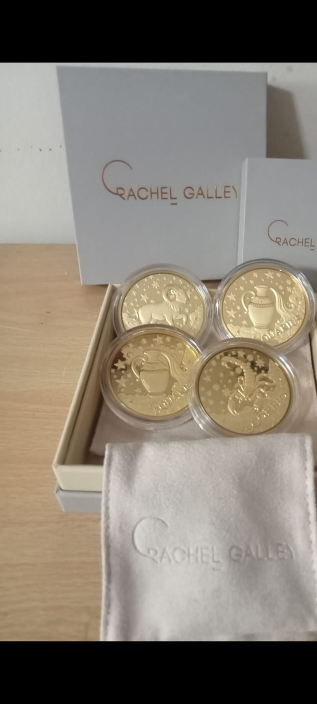 Customer photo review of 24K Yellow Gold (99.99% Gold Purity) Zodiac Sign Coin
