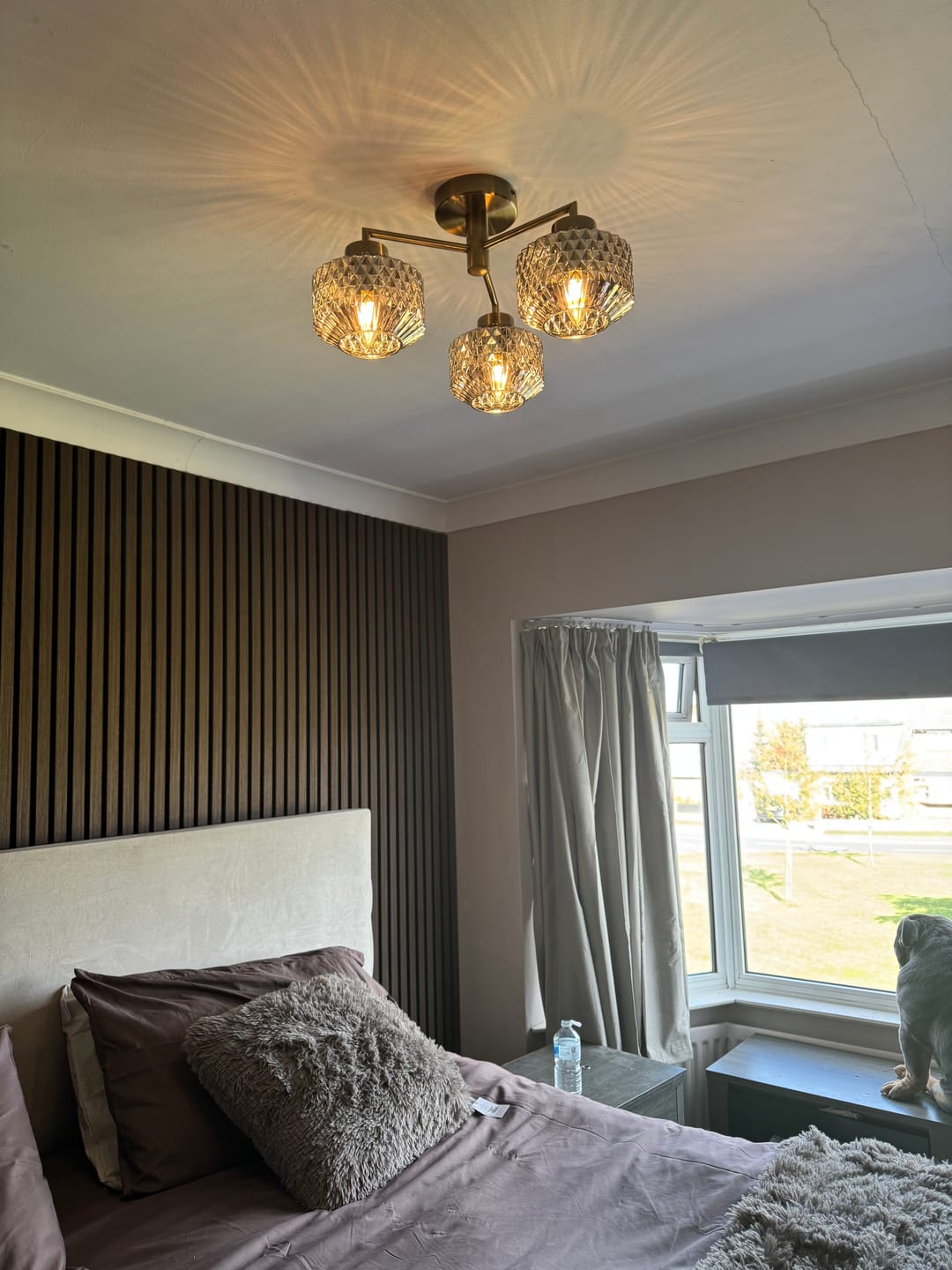 Customer photo review of Acoustic Slat Panel - Smoked Walnut
