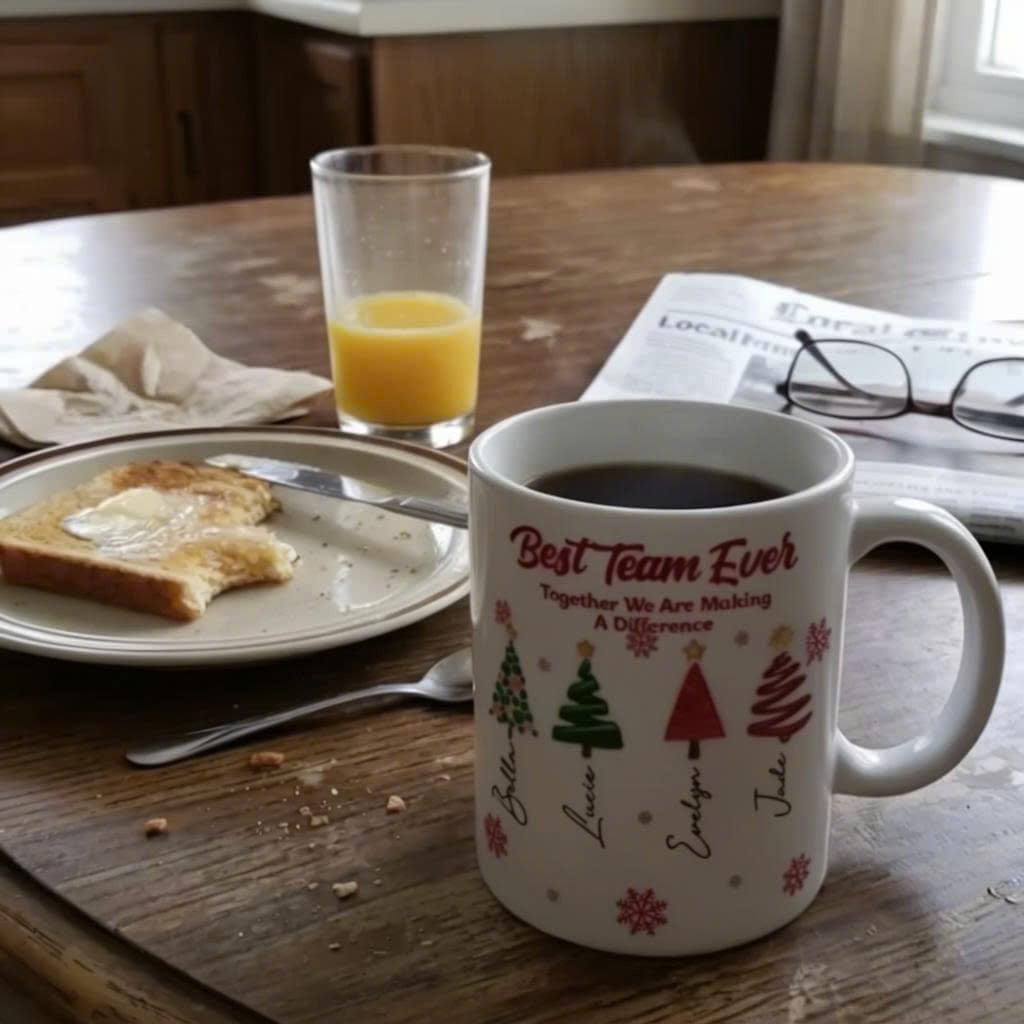 Customer photo review of Best Team Ever - Personalized 3D Inflated Effect Printed Mug - Gifts For Coworker, Bestie