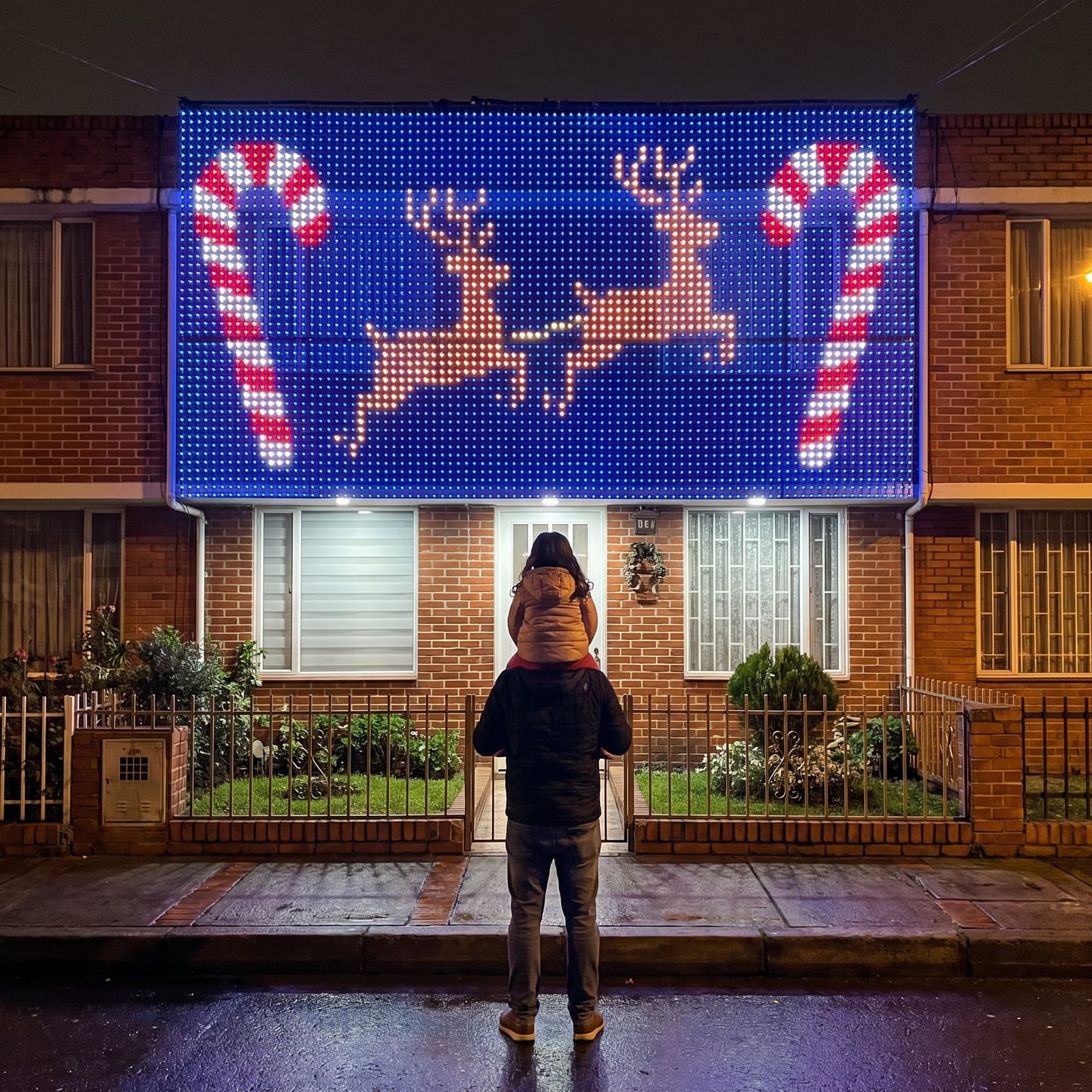 Customer photo review of Cortina de luces LED inteligente · fachadas, balcones e interior