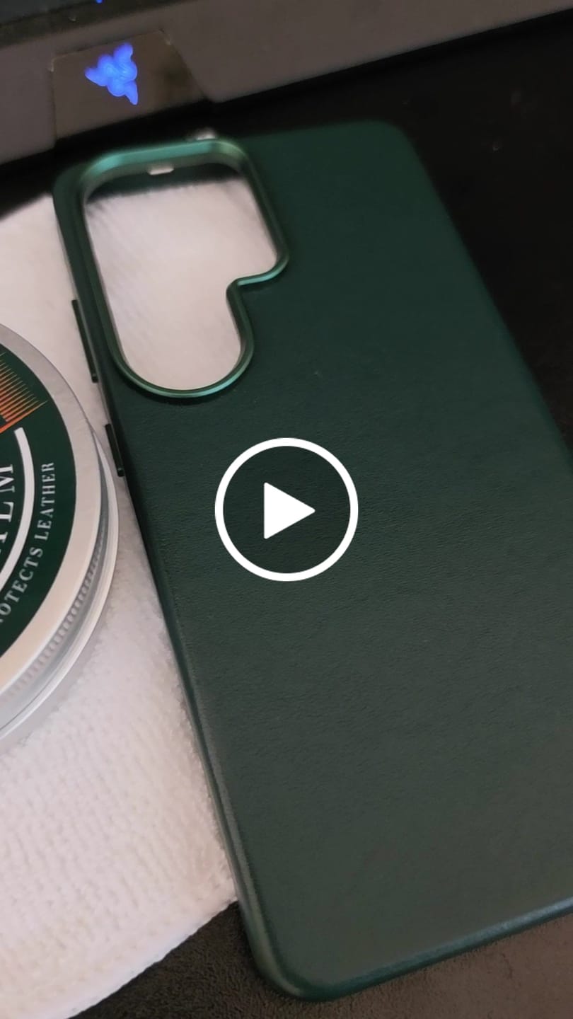 Customer video review of Samsung Galaxy S26 Ultra Leather Case - Racing Green
