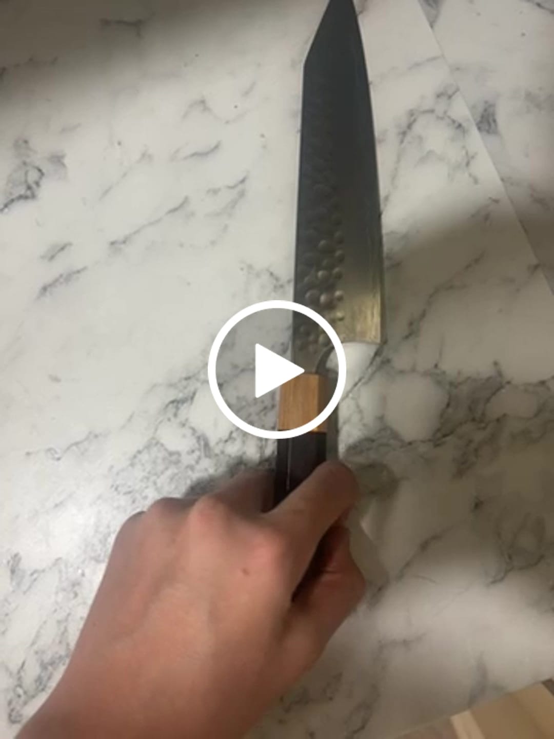 Customer video review of Yoshimi Kato Ginsan Kiritsuke 210 mm