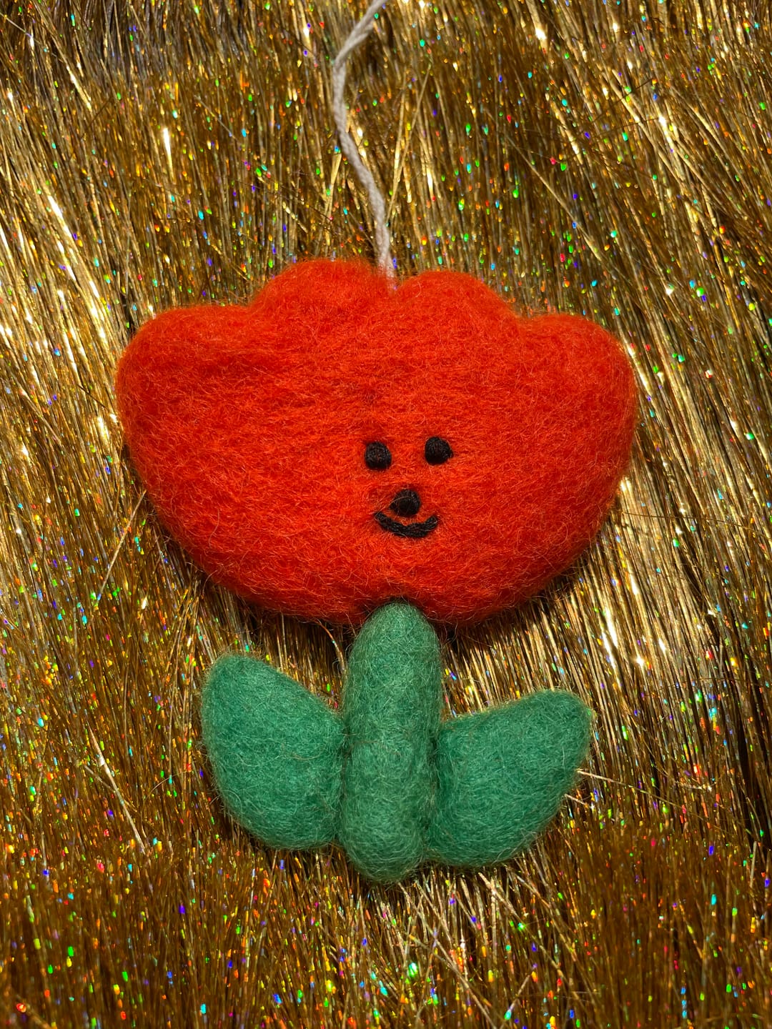 Customer photo review of Flower Hanging Felt Ornament