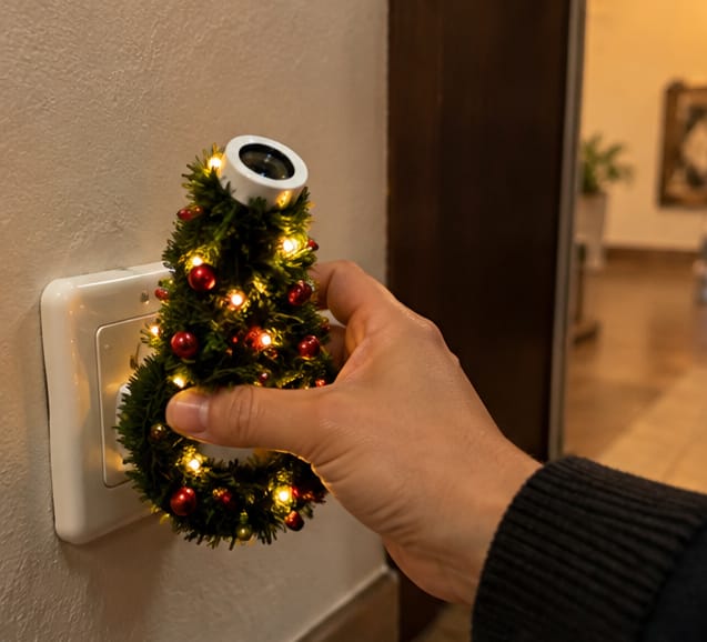 Customer photo review of Proyector Navideño USB