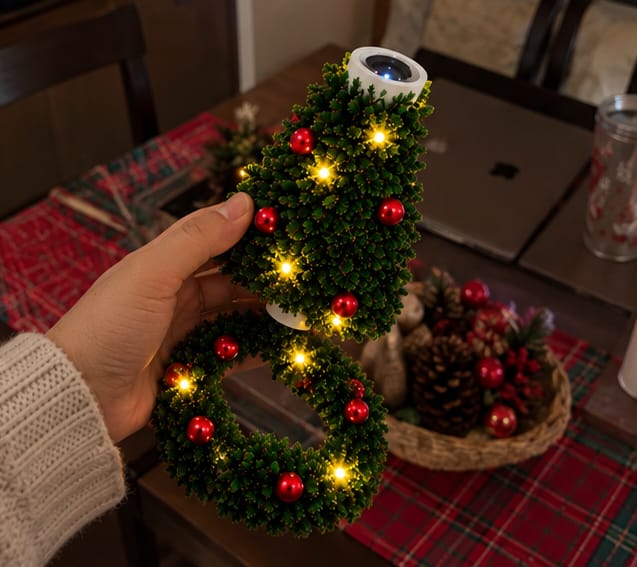 Customer photo review of Proyector Navideño USB