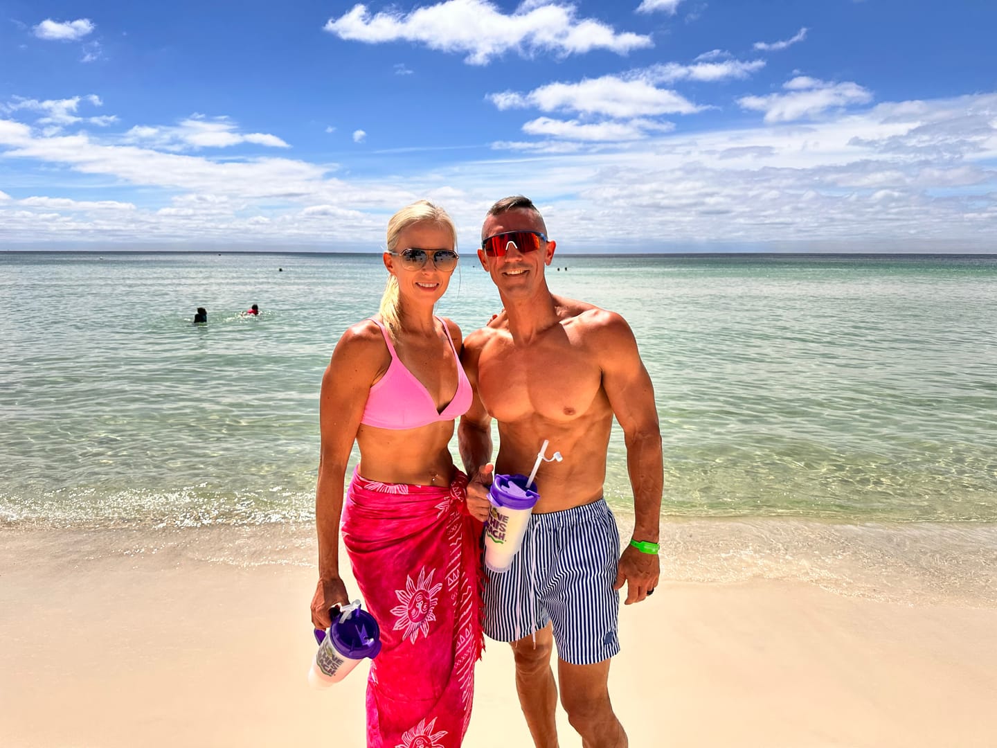 Customer photo review of 1056 - Striped Swim Shorts