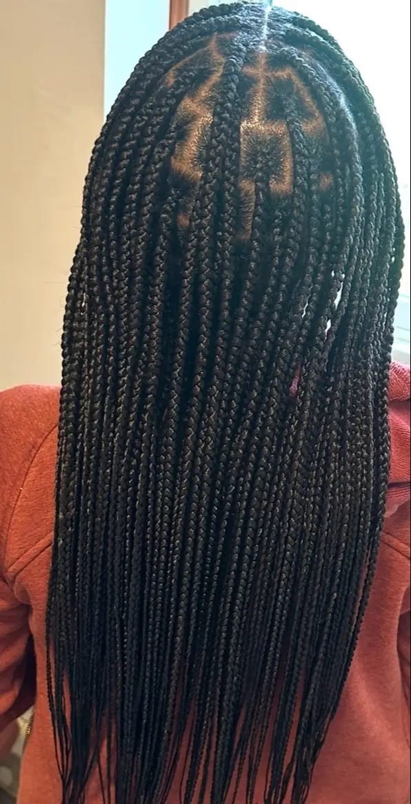 Customer photo review of Outre X-Pression PROGRIP Crochet Braid - PRE-STRETCHED STRAIGHT BRAID 56" 3X