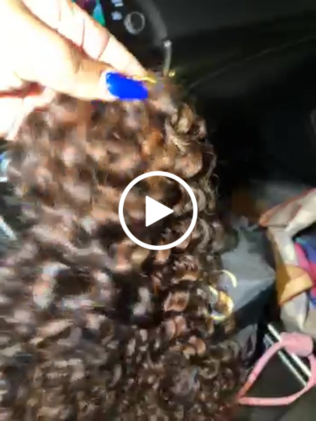 Customer video review of Spanish Curl Human Crochet Hair