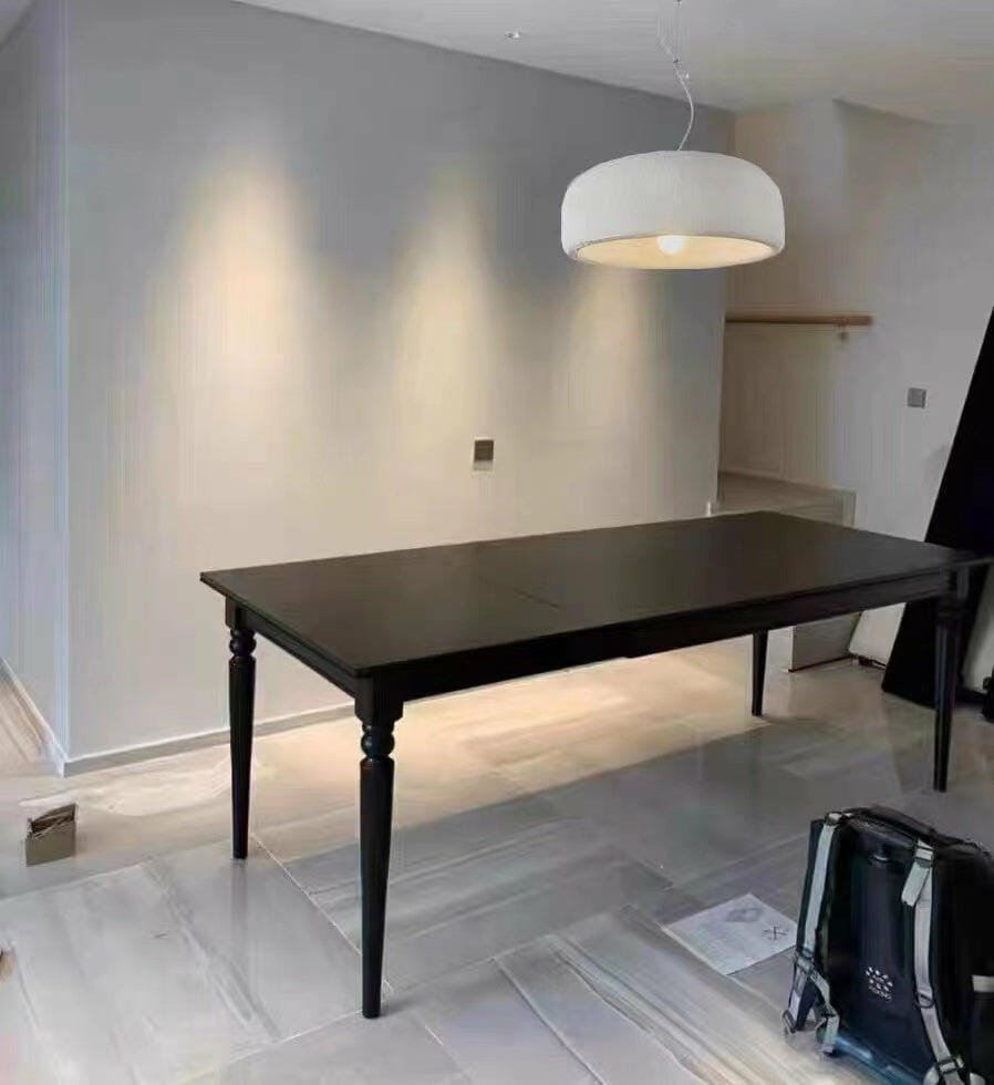 Customer photo review of Modern Pendant Light, White Polystyrene Shade, 40 cm, Adjustable