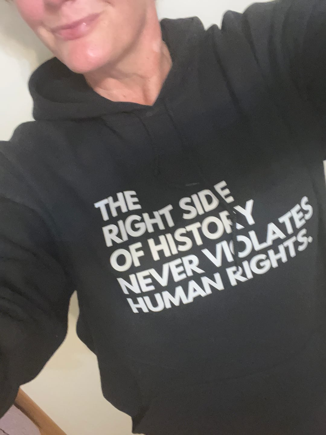 Customer photo review of Right Side of History Unisex Hoodie