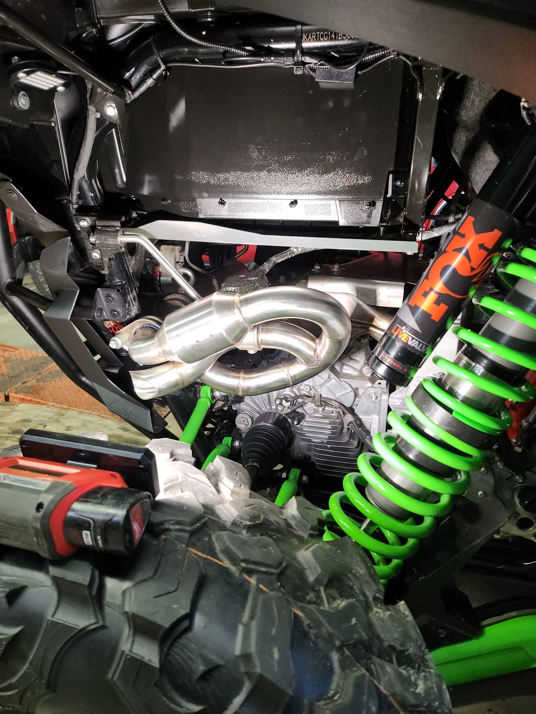 Customer photo review of RPM Kawasaki H2 Big Mouth Resonated Cat Delete Mid Pipe With E-Valve