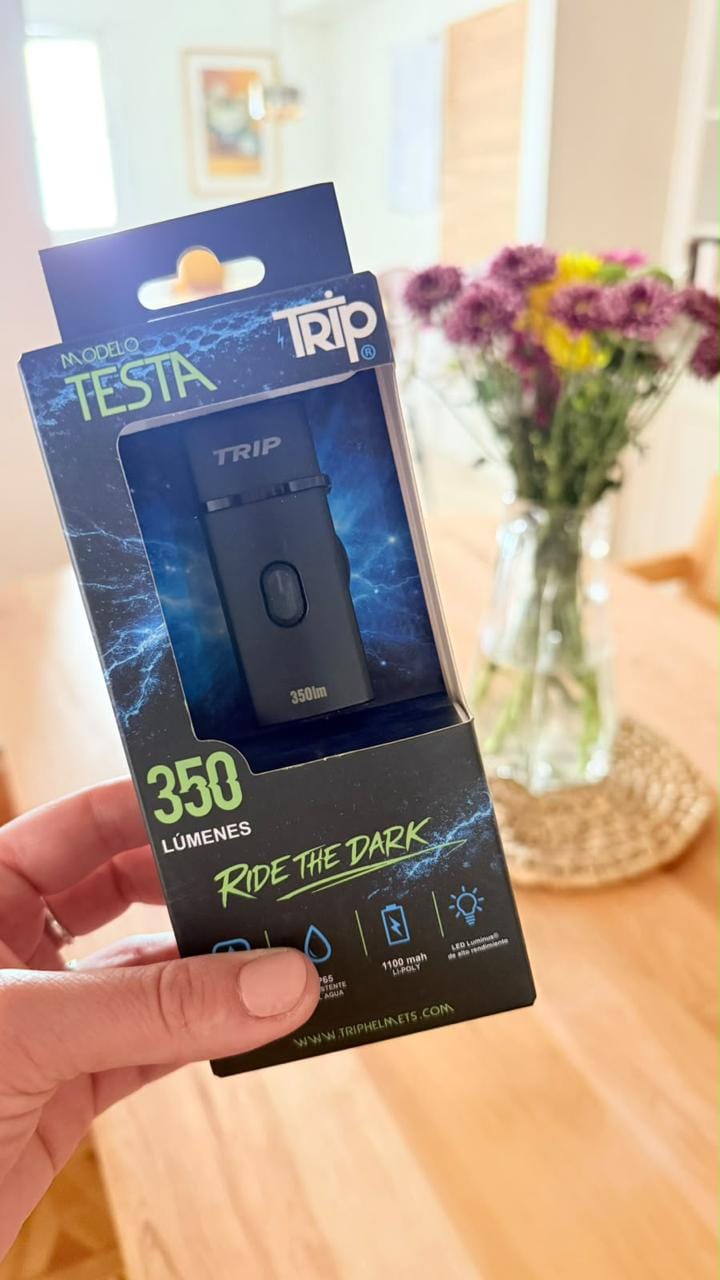Customer photo review of LUZ DELANTERA USB TRIP TESTA 350LM