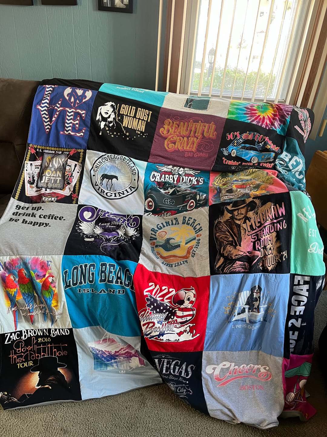Customer photo review of Project Repat T-Shirt Quilt