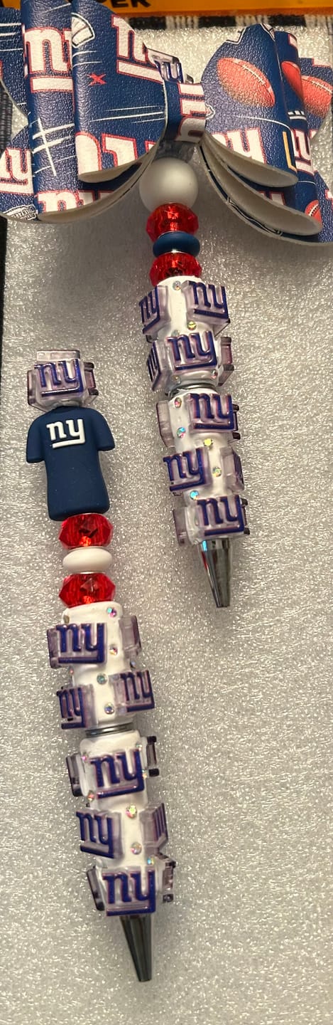 Customer photo review of Purple 3D Letter Pattern Beadable Pens Wholesale, Matches All Focal Beads & Pen Toppers