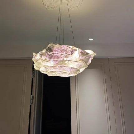 Customer photo review of White Wavy Mesh Pendant Light, Stainless Steel, 40 to 75 cm