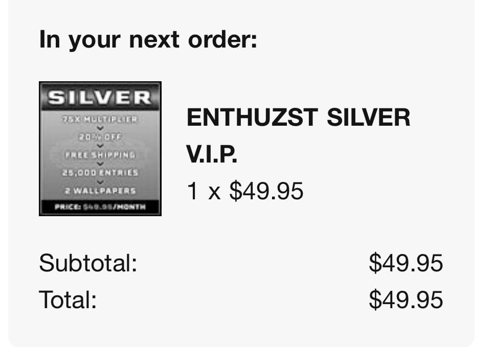 Customer photo review of ENTHUZST SILVER V.I.P.